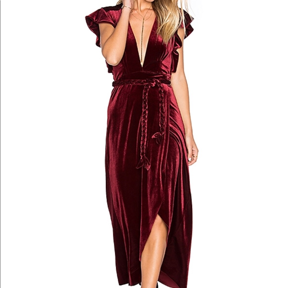 Gorgeous red velvet dress